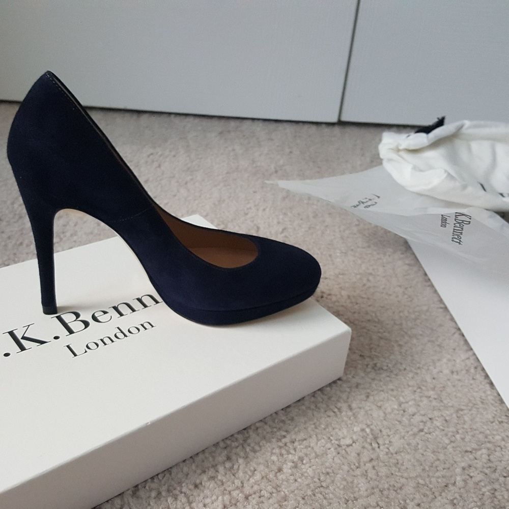 Lk Bennett sledge suede pump